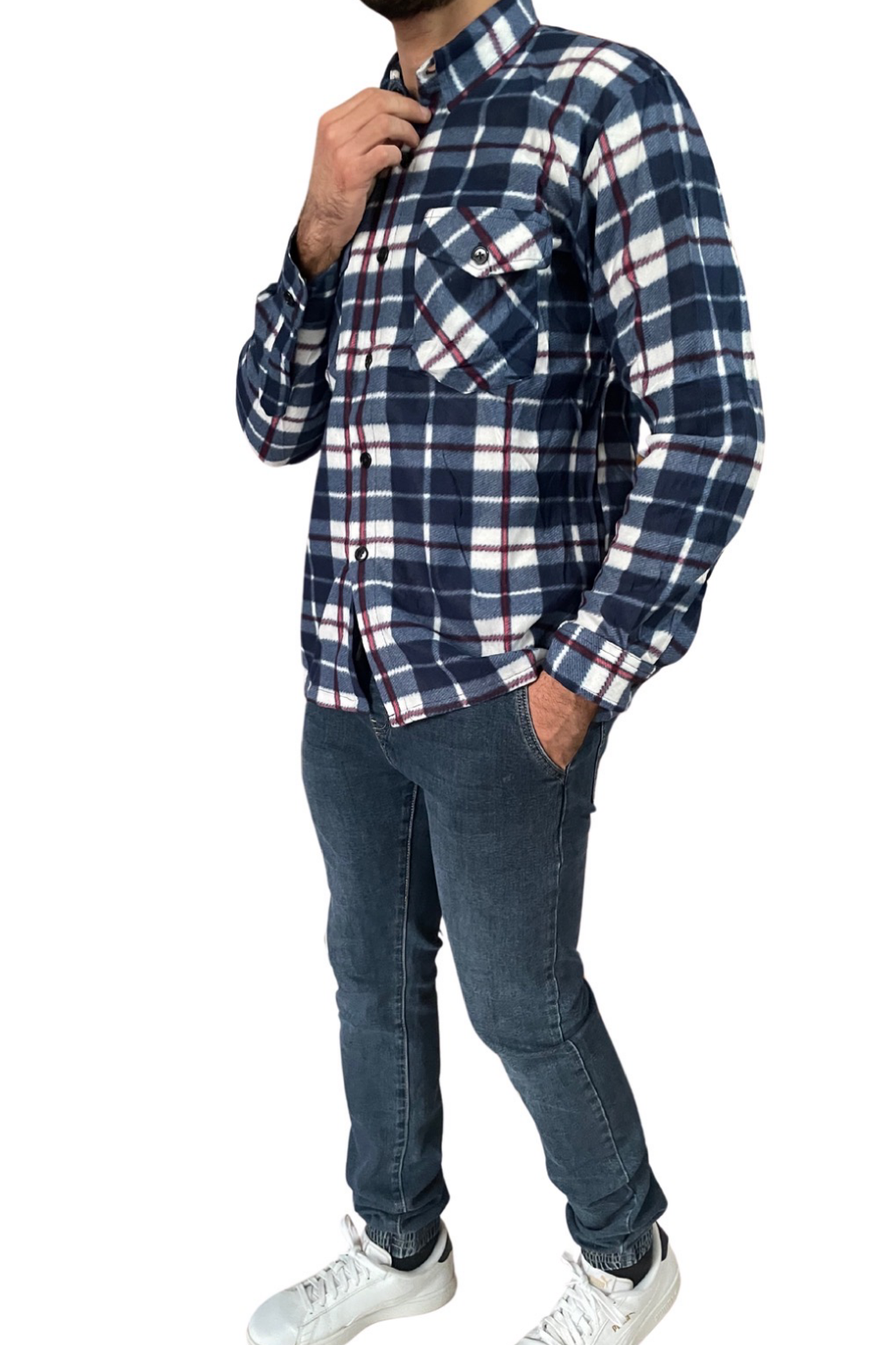 Camicia Pile Uomo