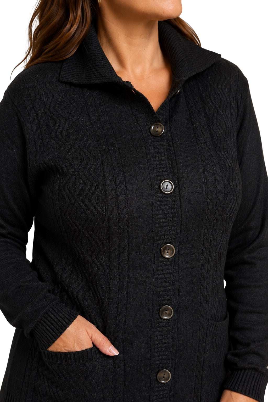 Cardigan Bottoni e Tasche