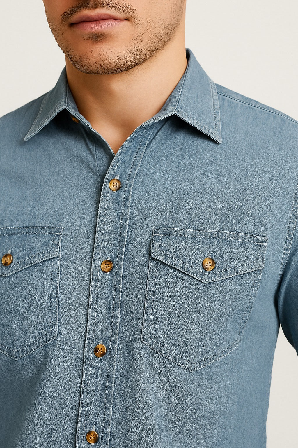 Camicia Jeans Uomo