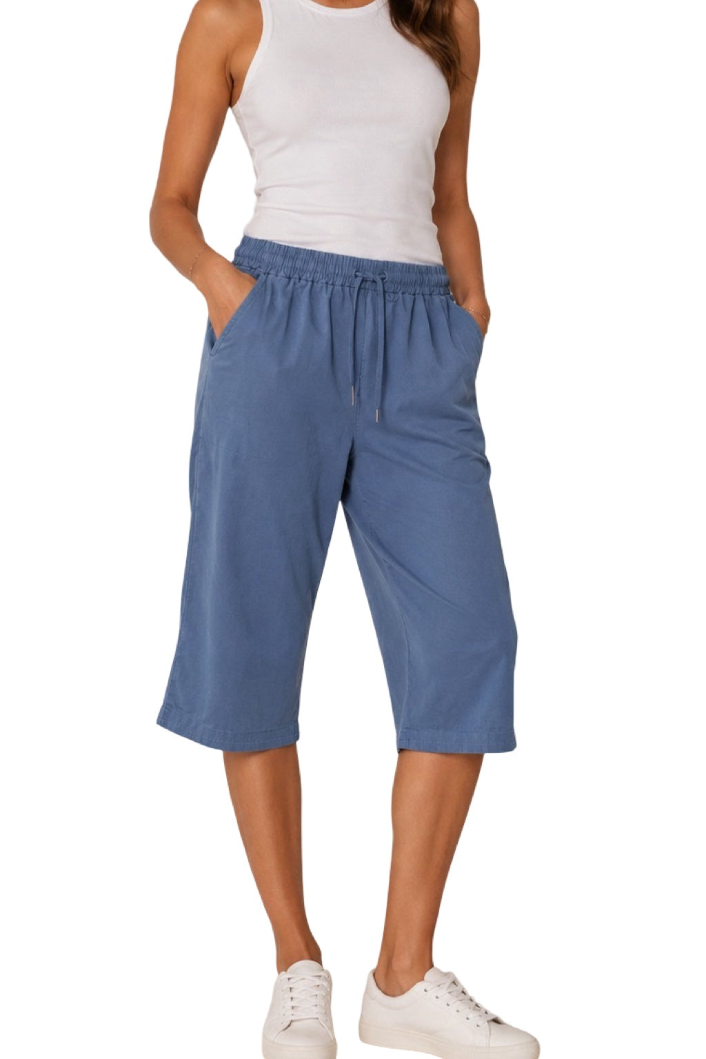 Pantaloni Capri Jeans color