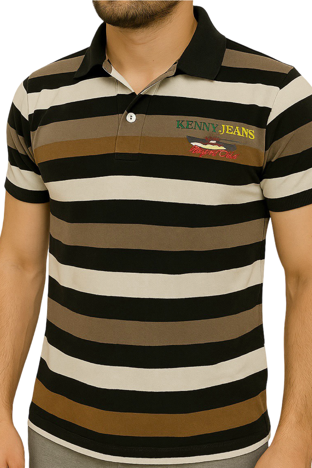 Polo a righe uomo