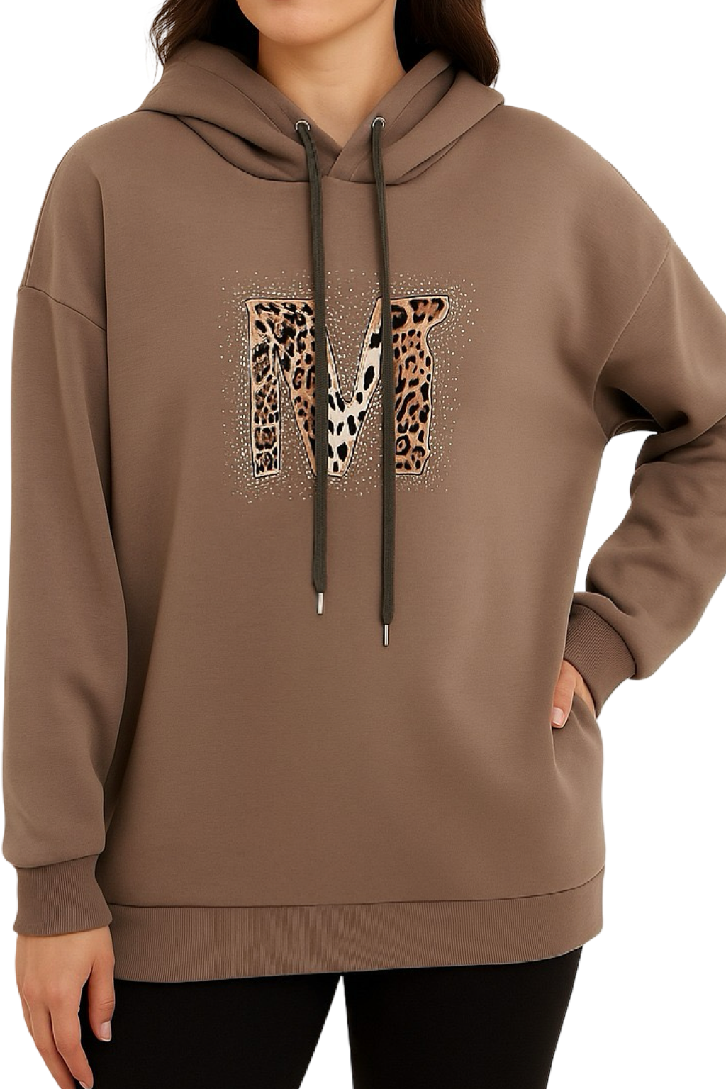 Felpa Comfort Stampa Maculata