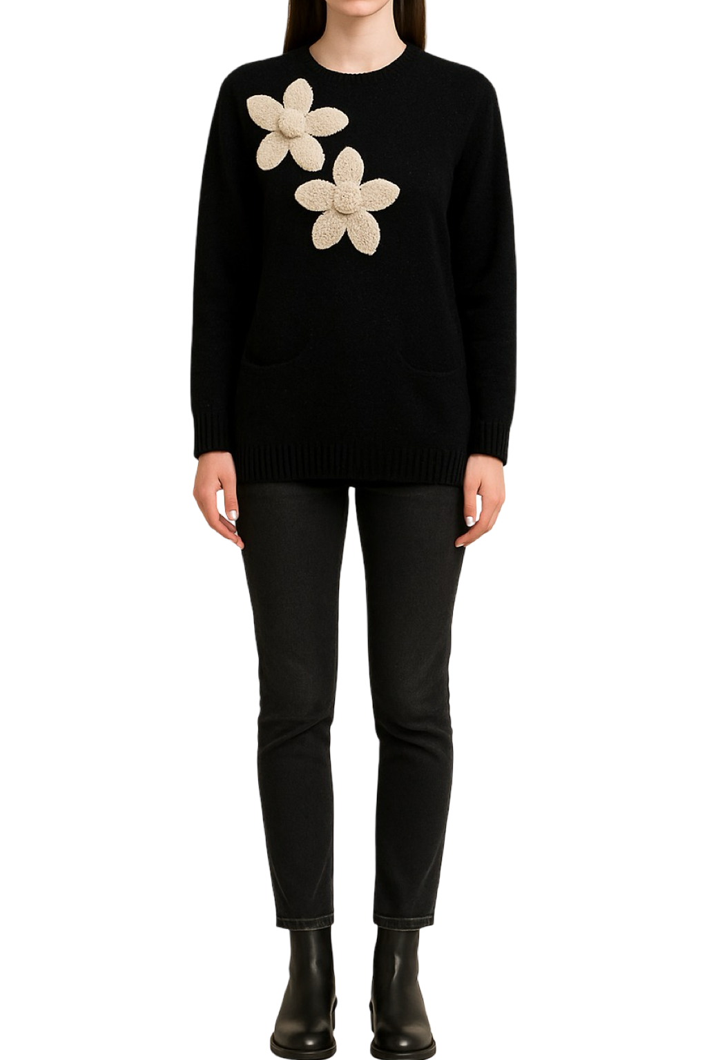 Maglione Macramé con tasche