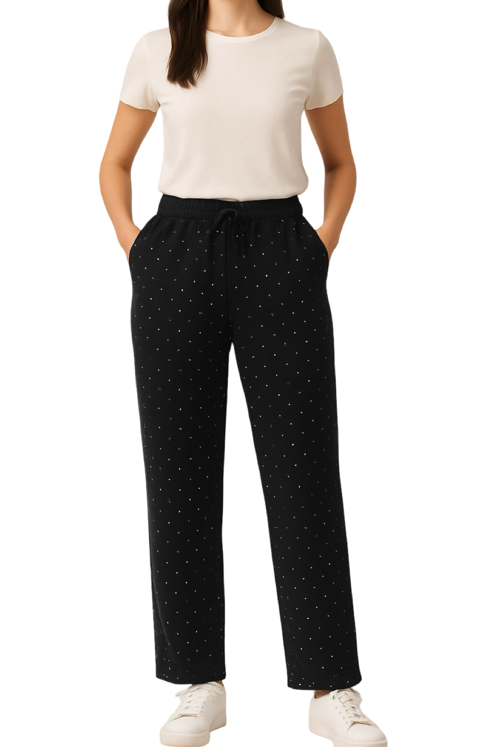 Pantaloni Felpati brillantini