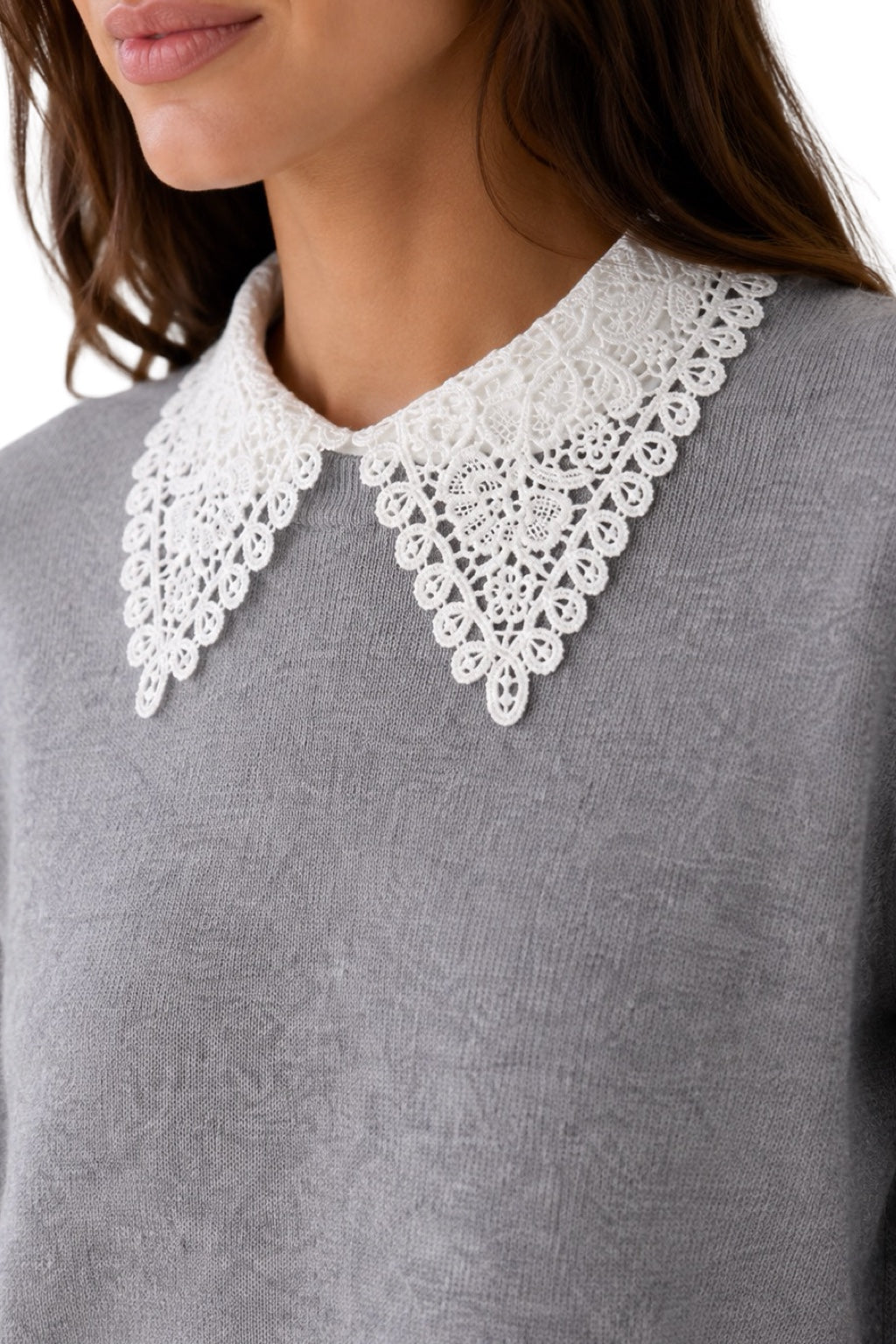 Maglia Colletto in Pizzo