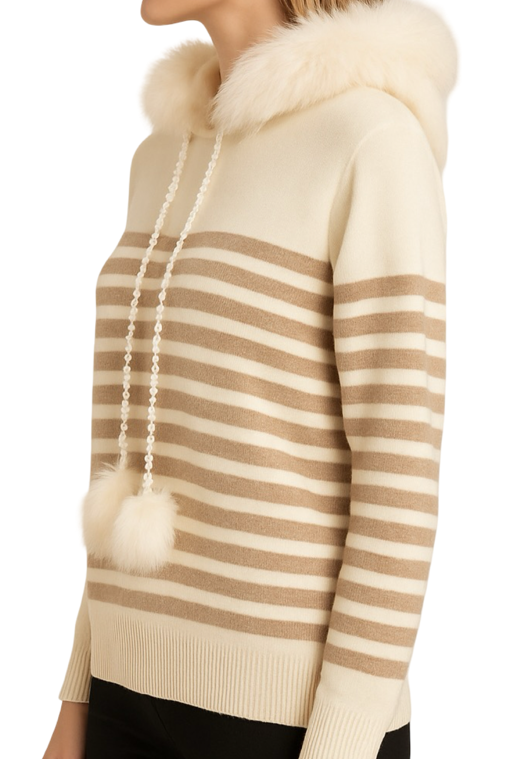 Maglione con pon pon