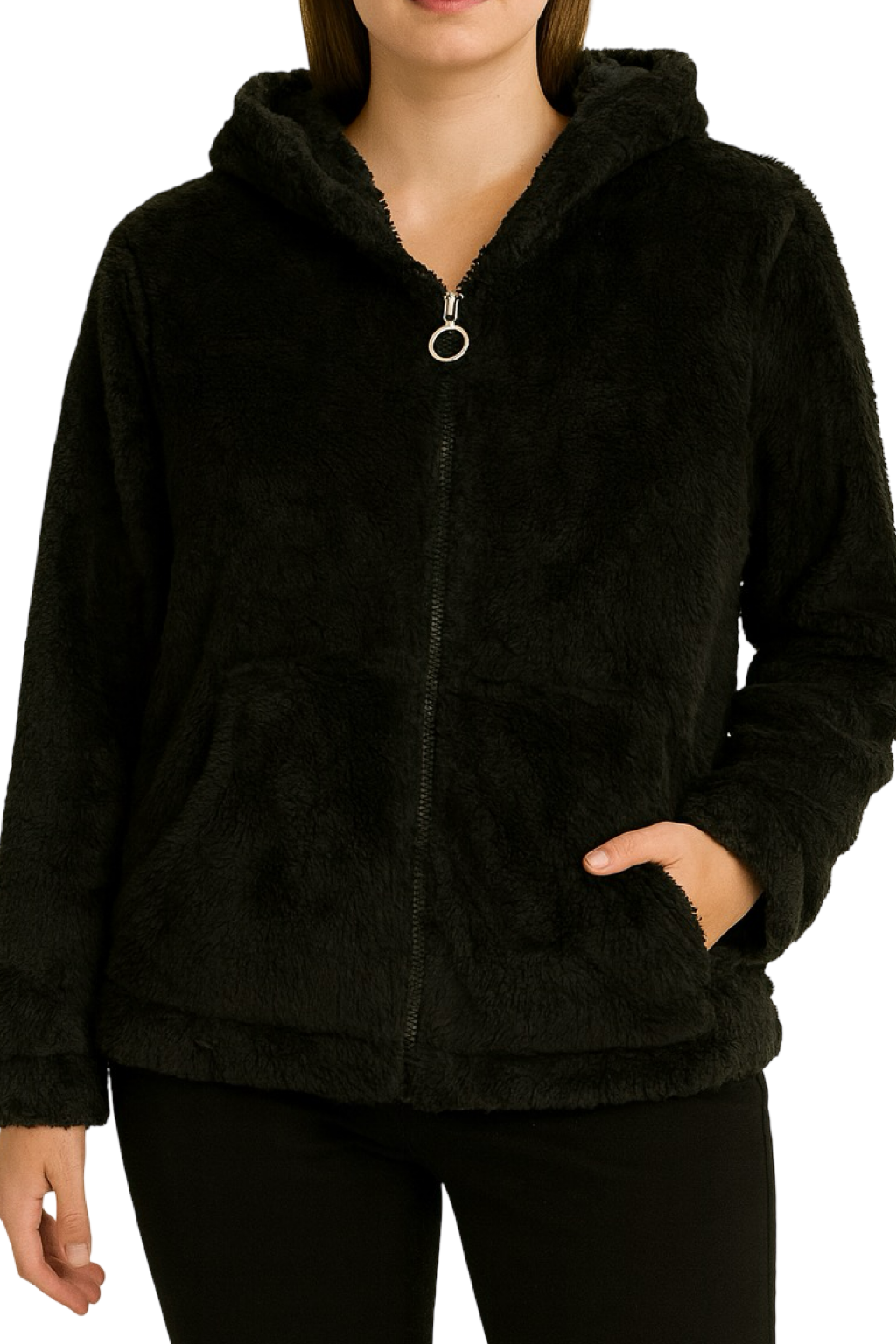 Pelliccia Stile Felpa