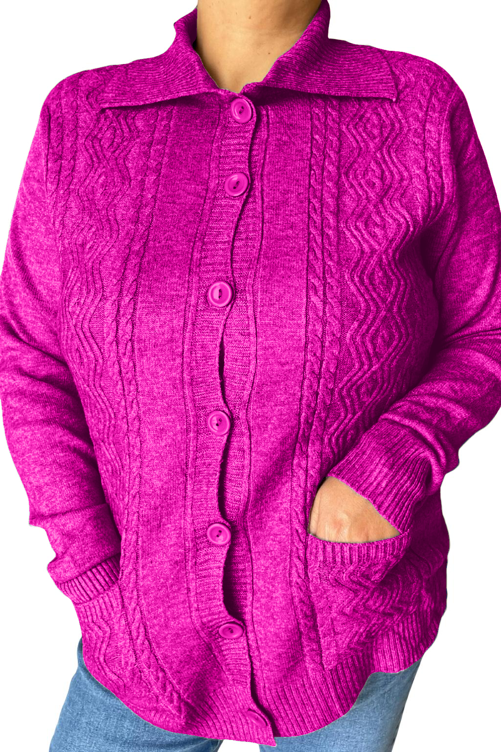 Cardigan con bottoni