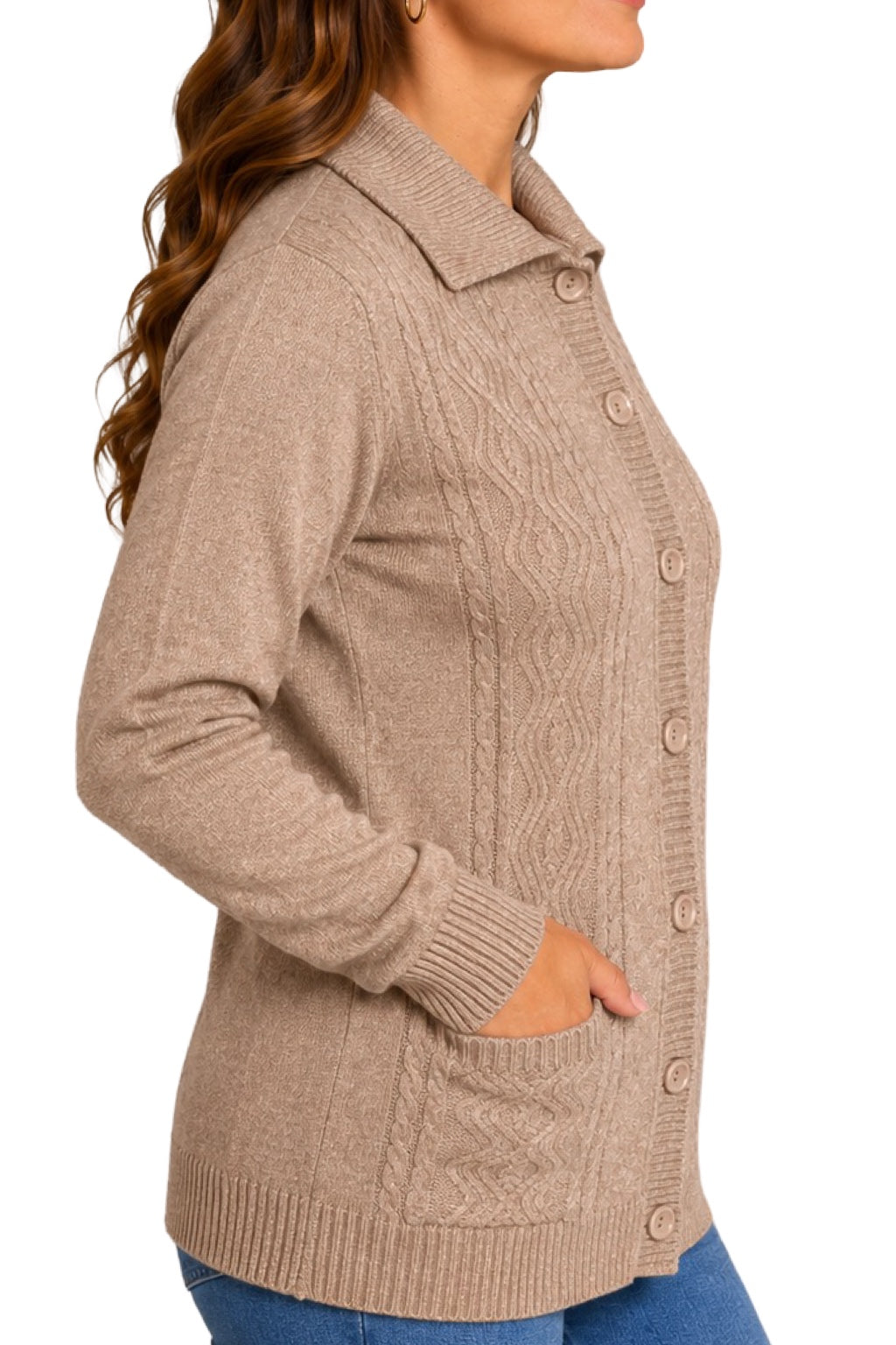 Cardigan Bottoni e Tasche