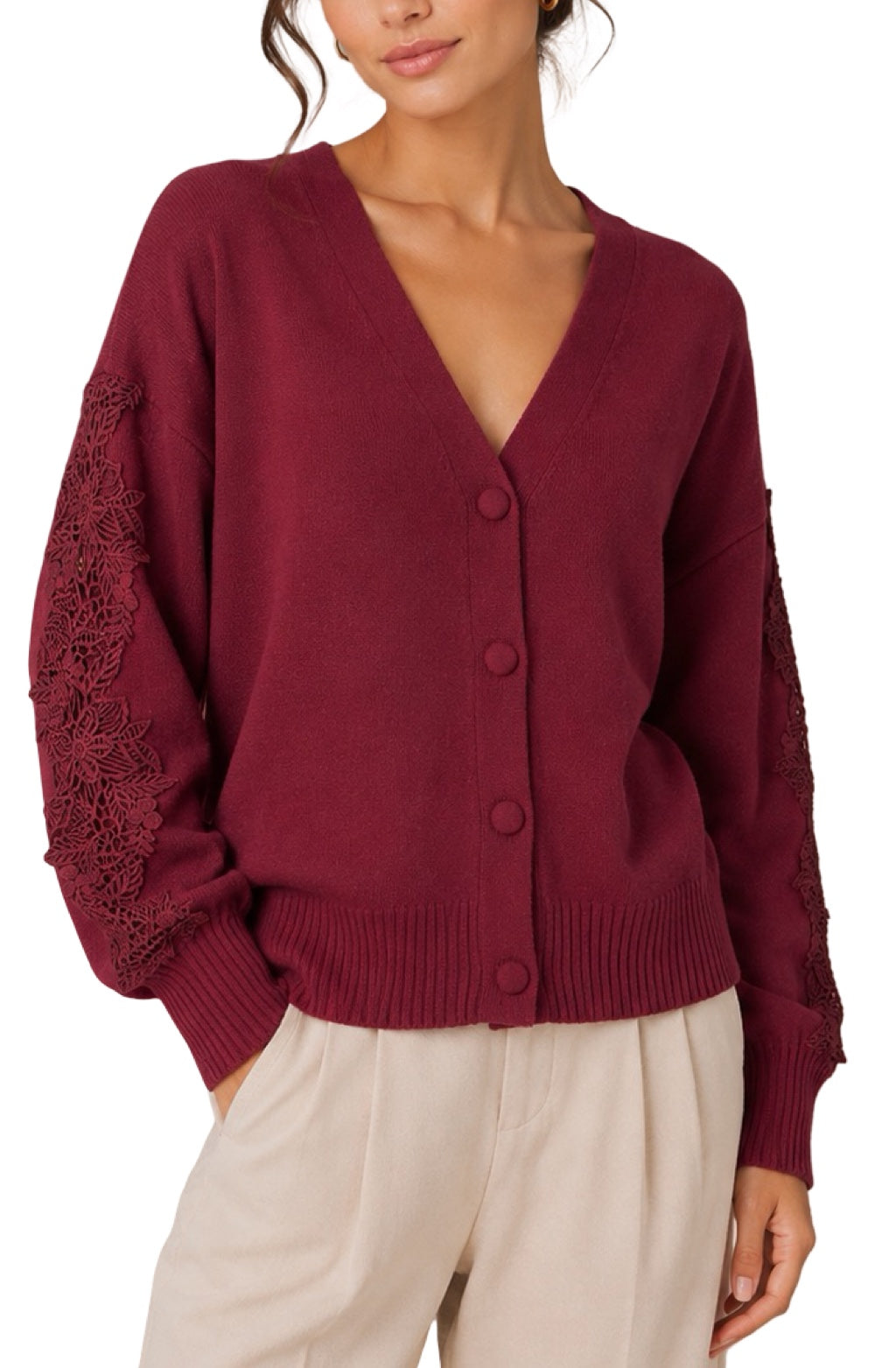Cardigan Chic Maniche in Pizzo