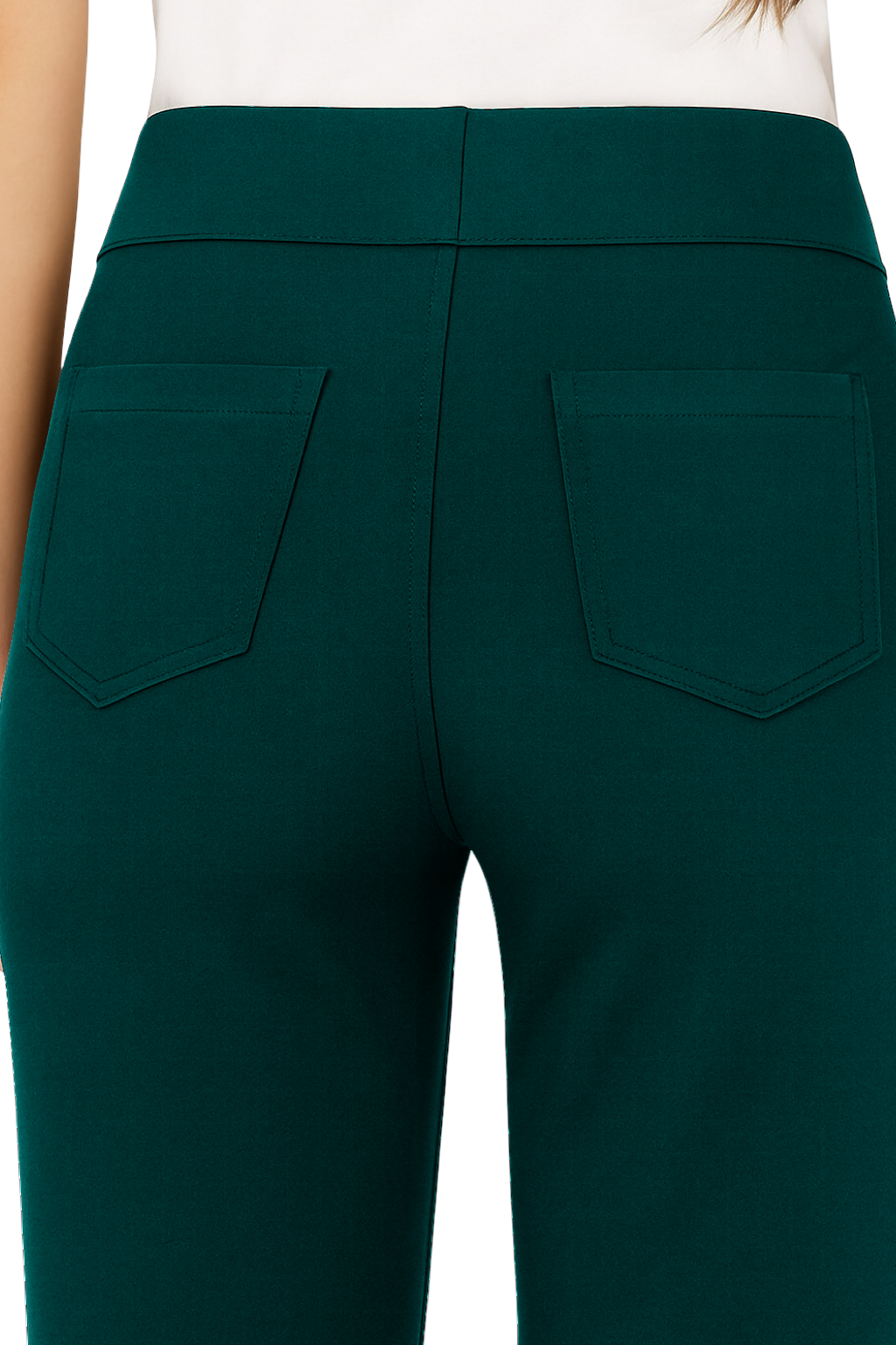 Pantaloni Vita Alta con Bottoni