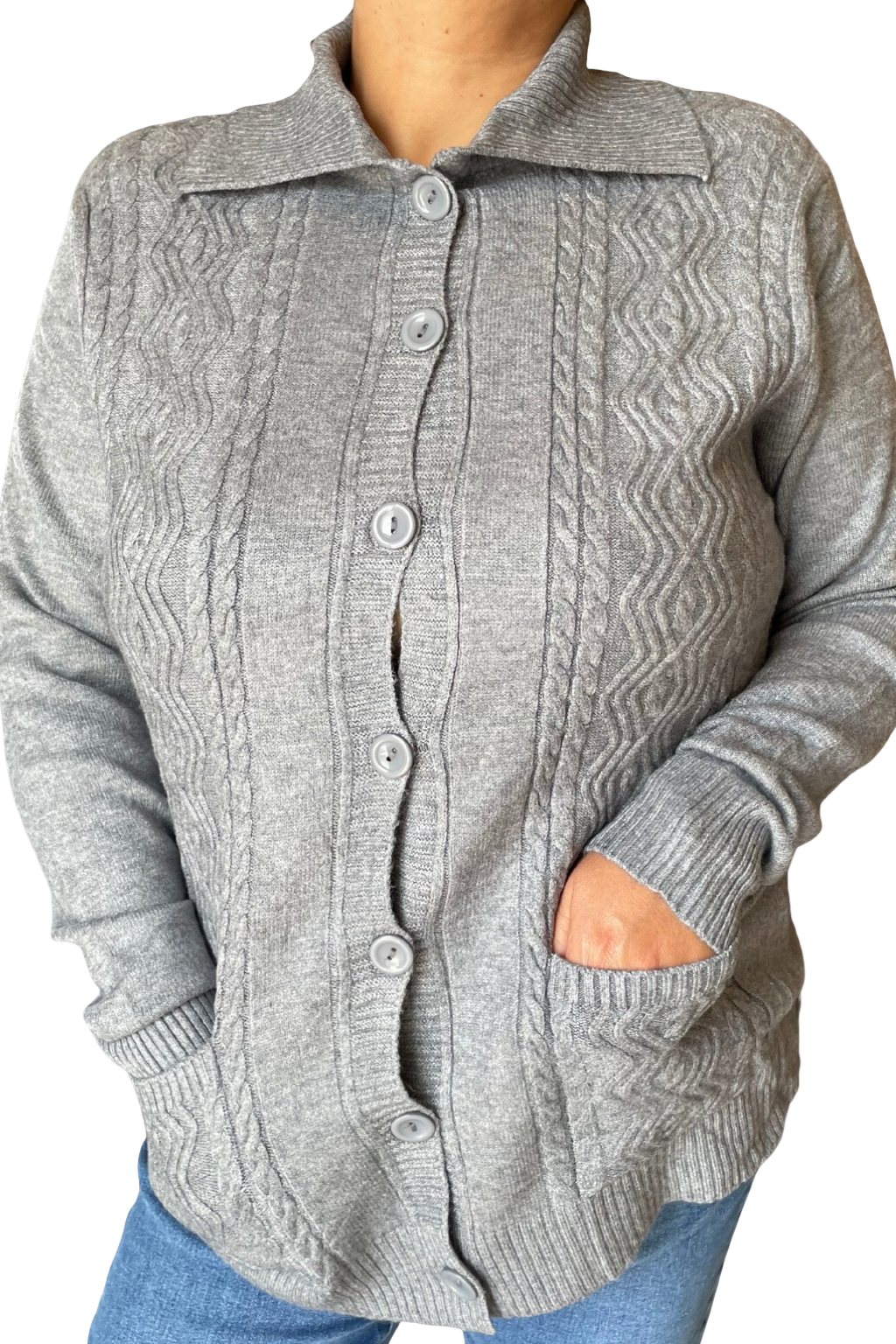 Cardigan con bottoni
