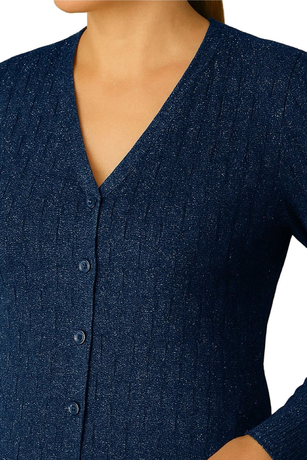 Maglia Glitter con bottoncini