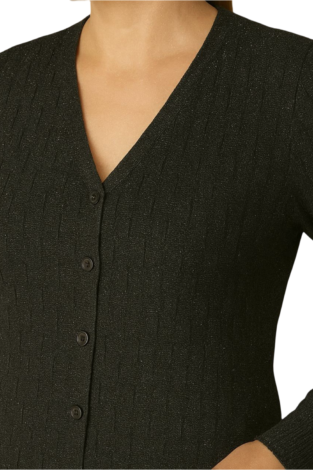 Maglia Glitter con bottoncini