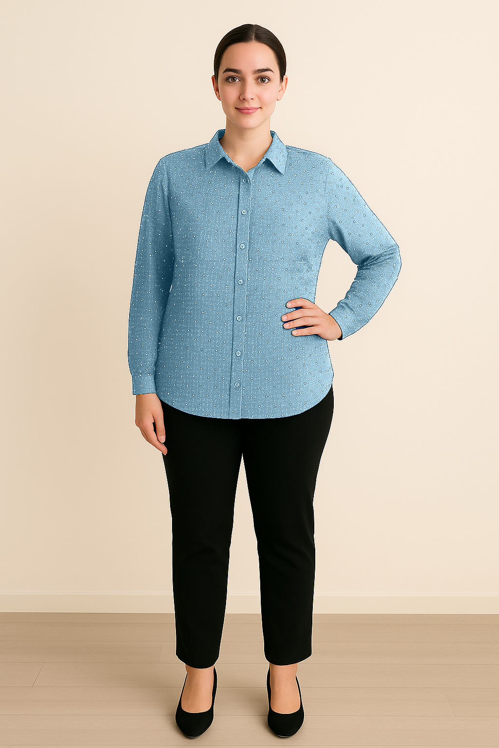Camicia Elegante Brillantini