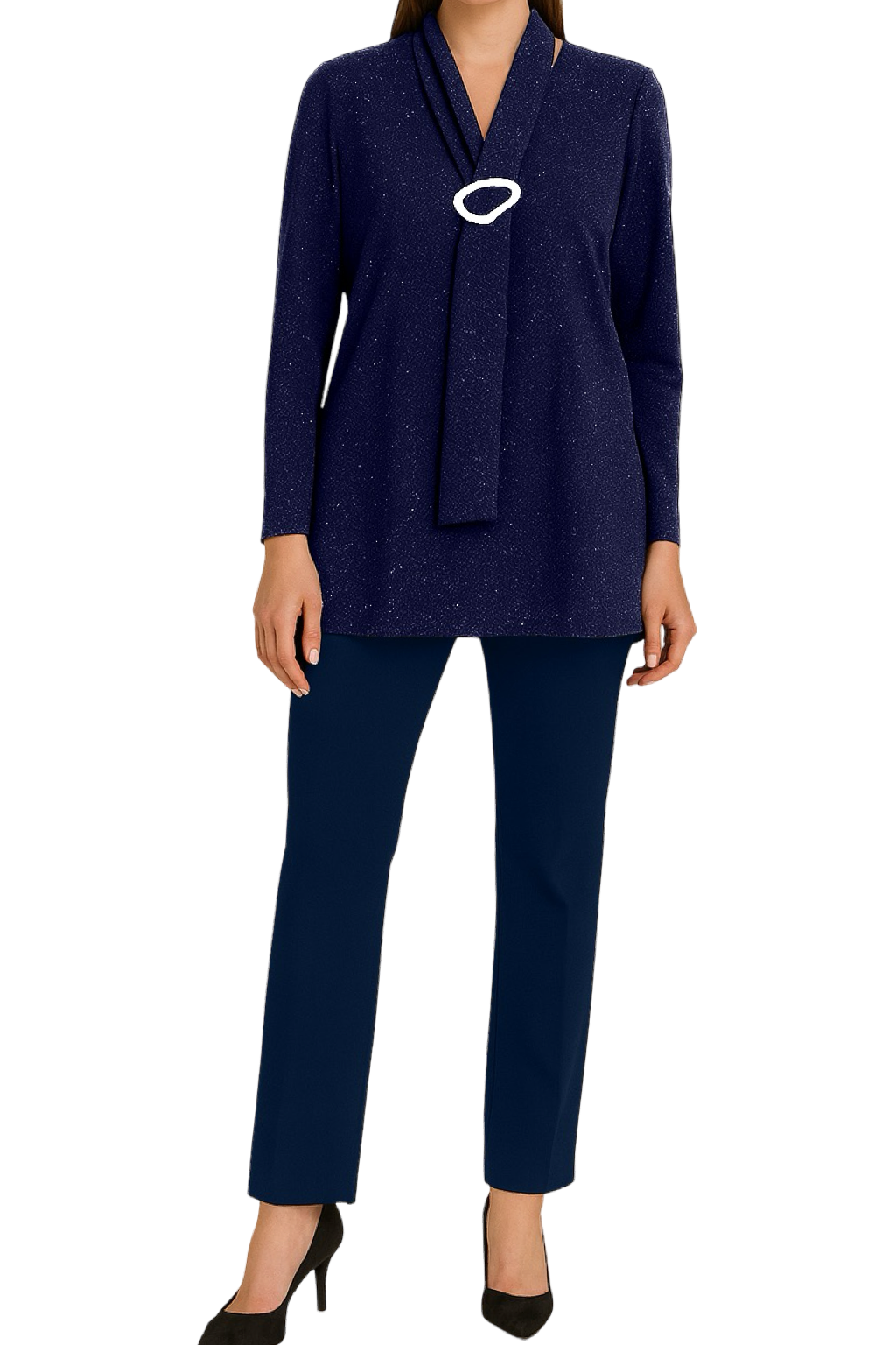 Maglia Elegante con Foulard