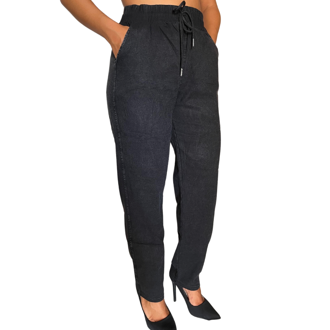 Jeans con Elastico in vita