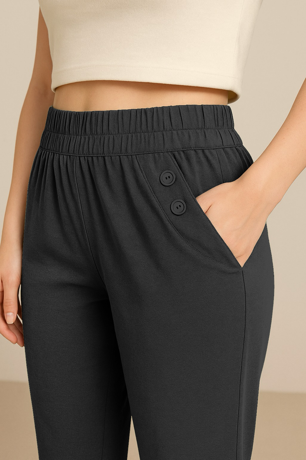 Pantaloni Basic con elastico