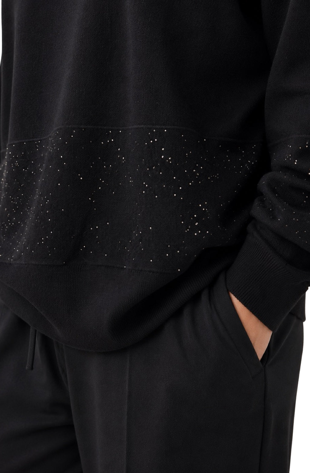 Maglia Lunga Fascia Paillettes