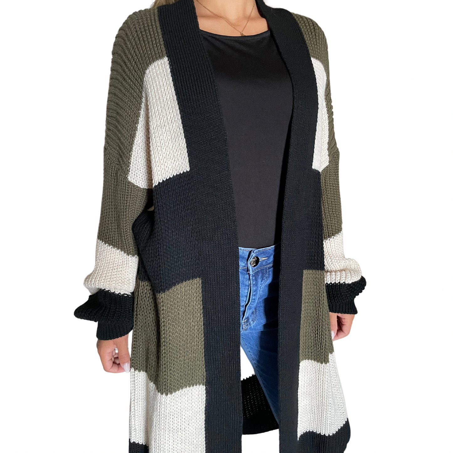 Cardigan Lungo Lana