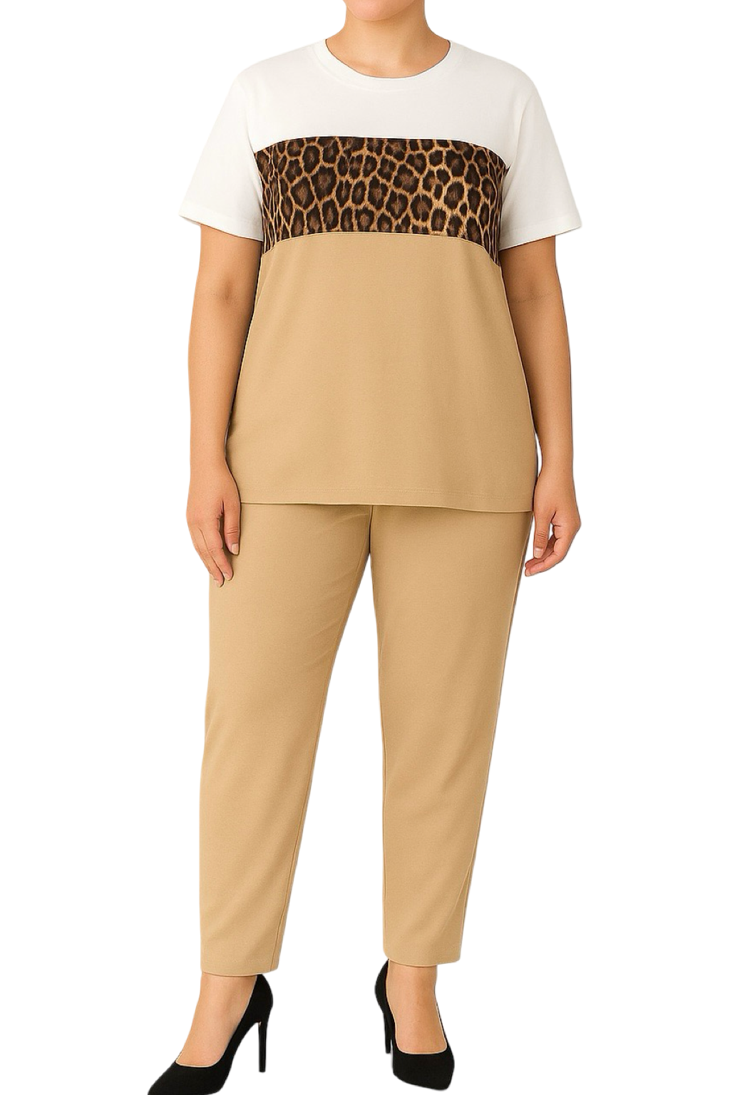 Completo maculato Beige
