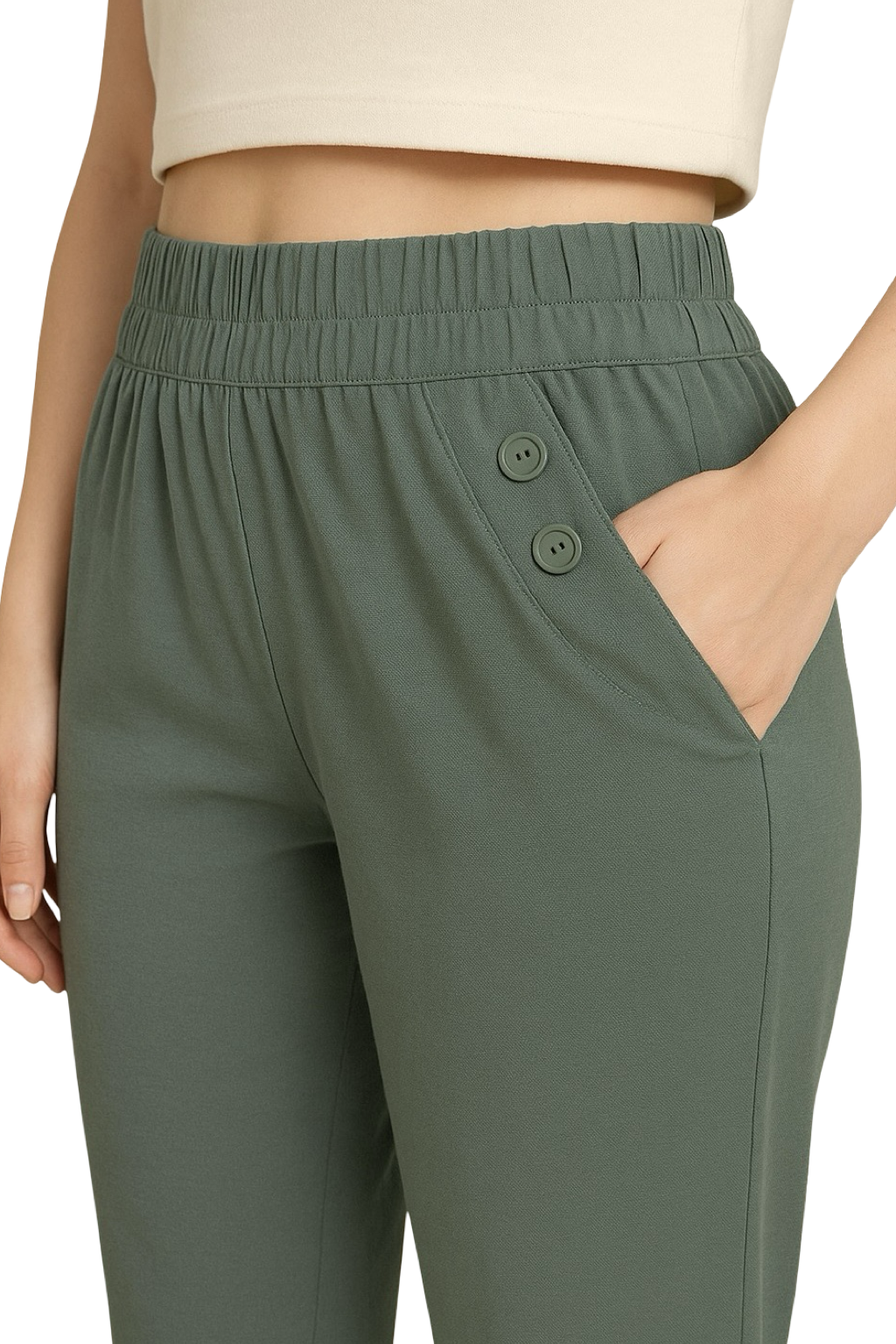 Pantaloni Basic con elastico