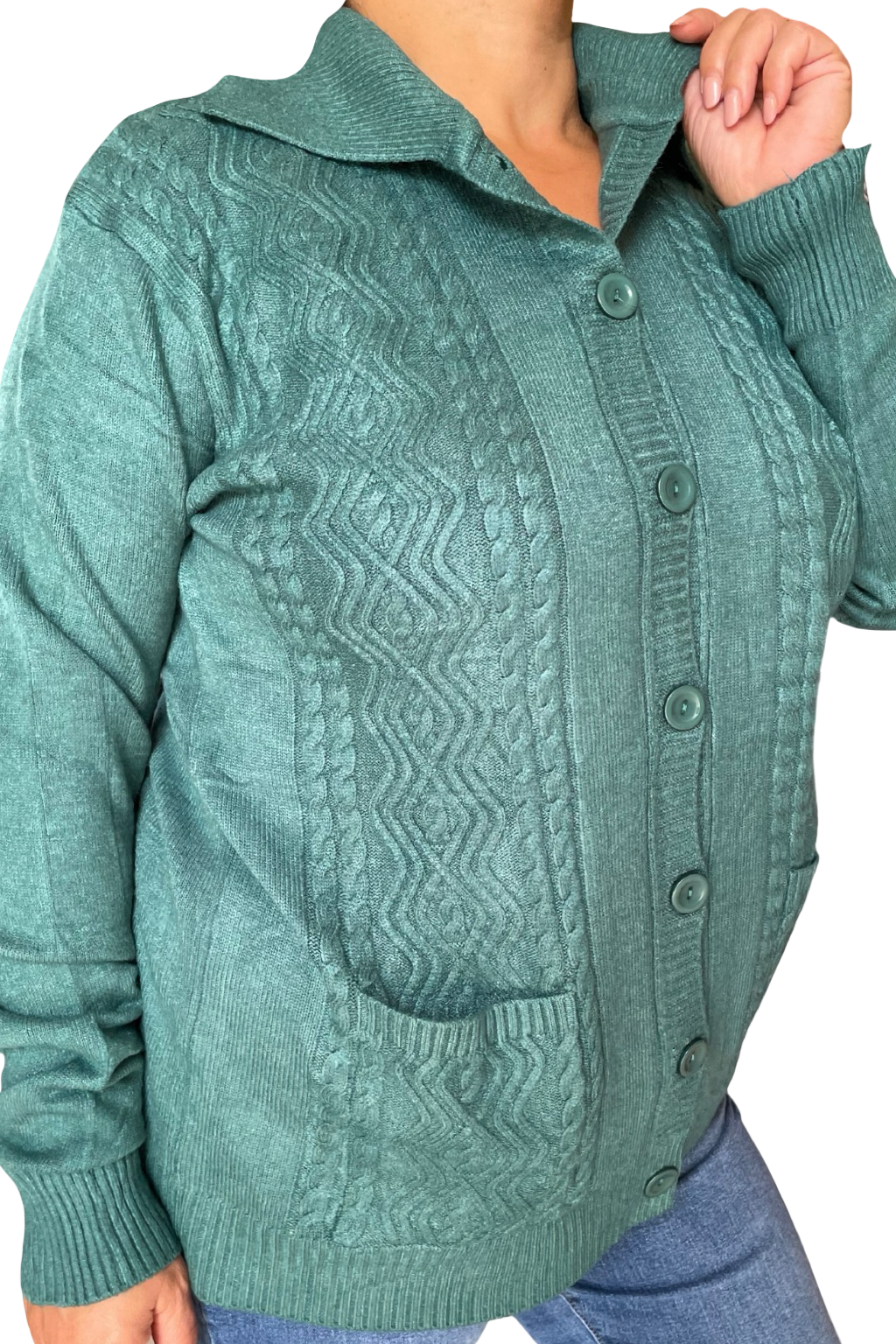 Cardigan con bottoni