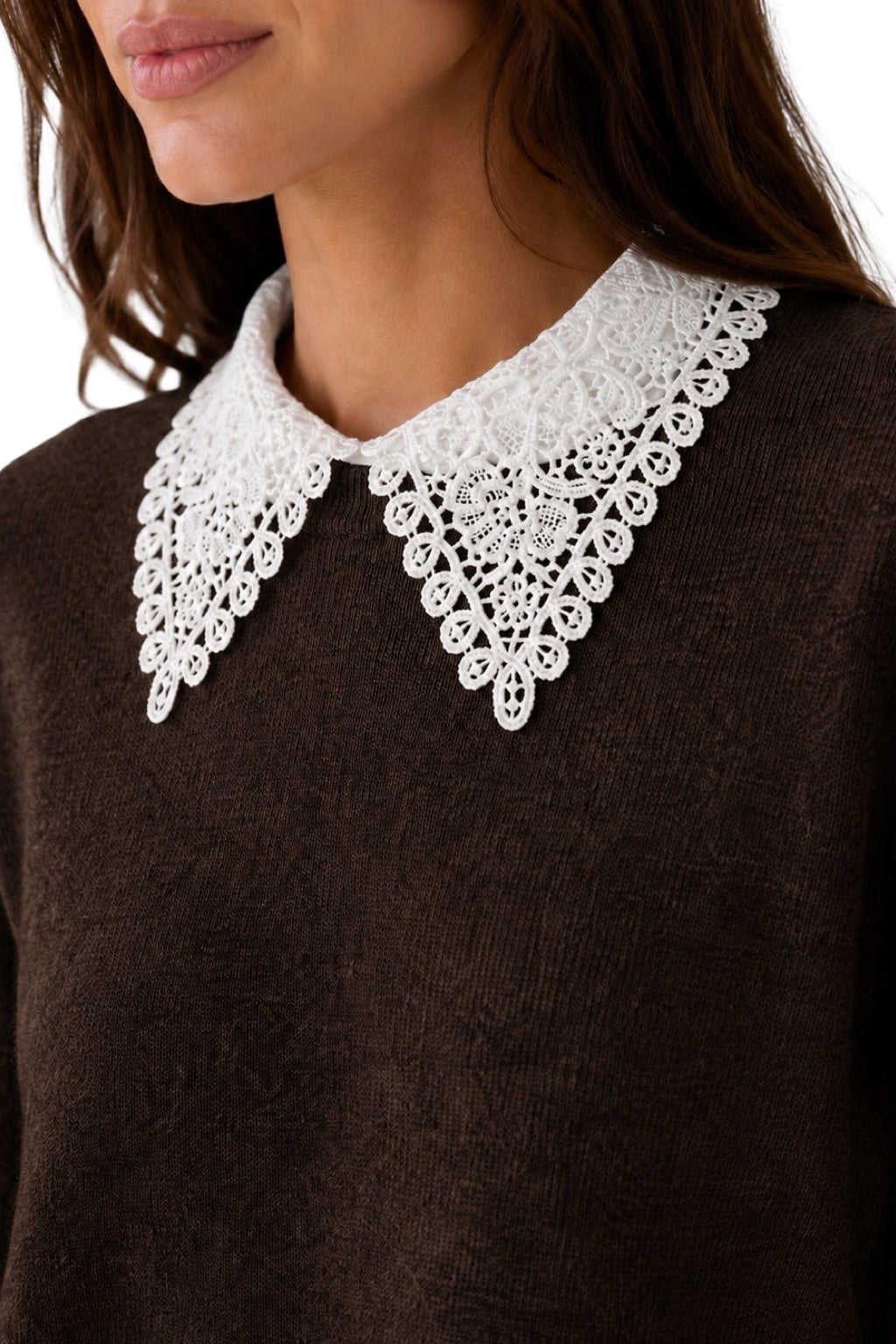 Maglia Colletto in Pizzo