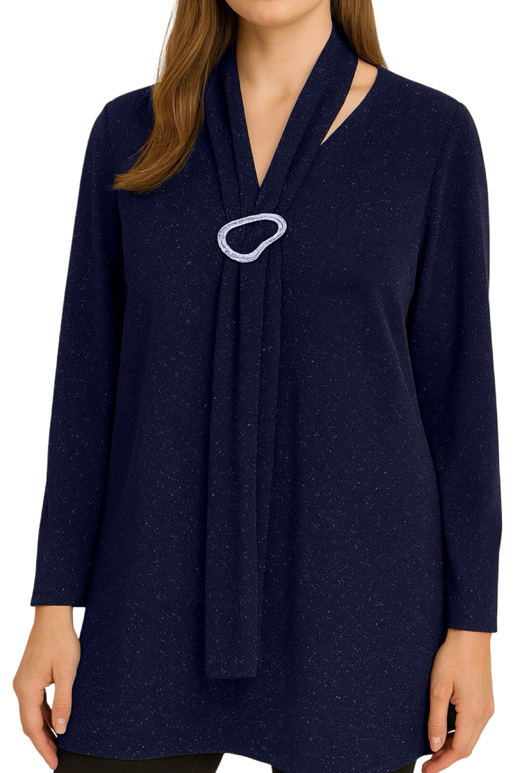 Maglia Elegante con Foulard