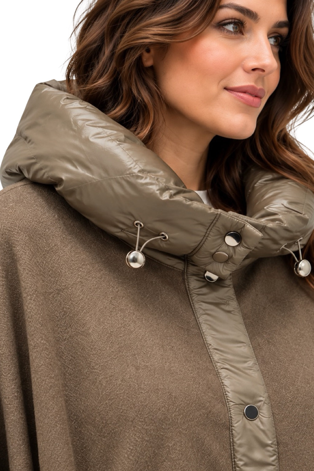 Mantella/Poncho Collo Imbottito