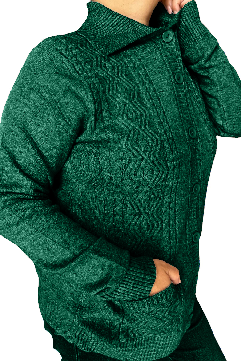 Cardigan con bottoni