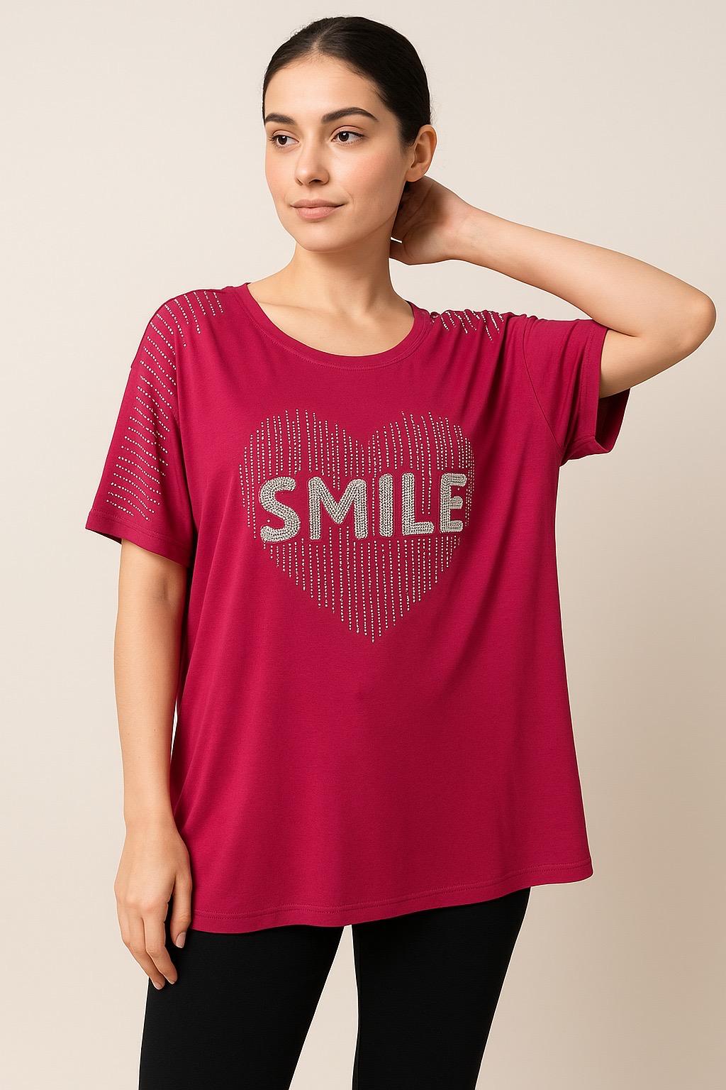 Maglia Smile Brillantini