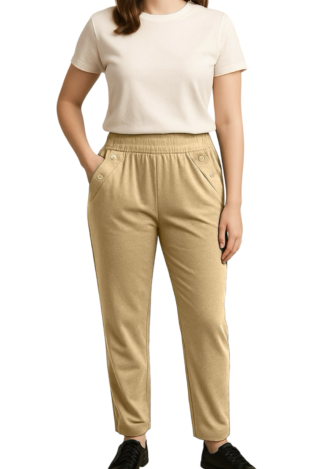 Pantaloni Basic con elastico