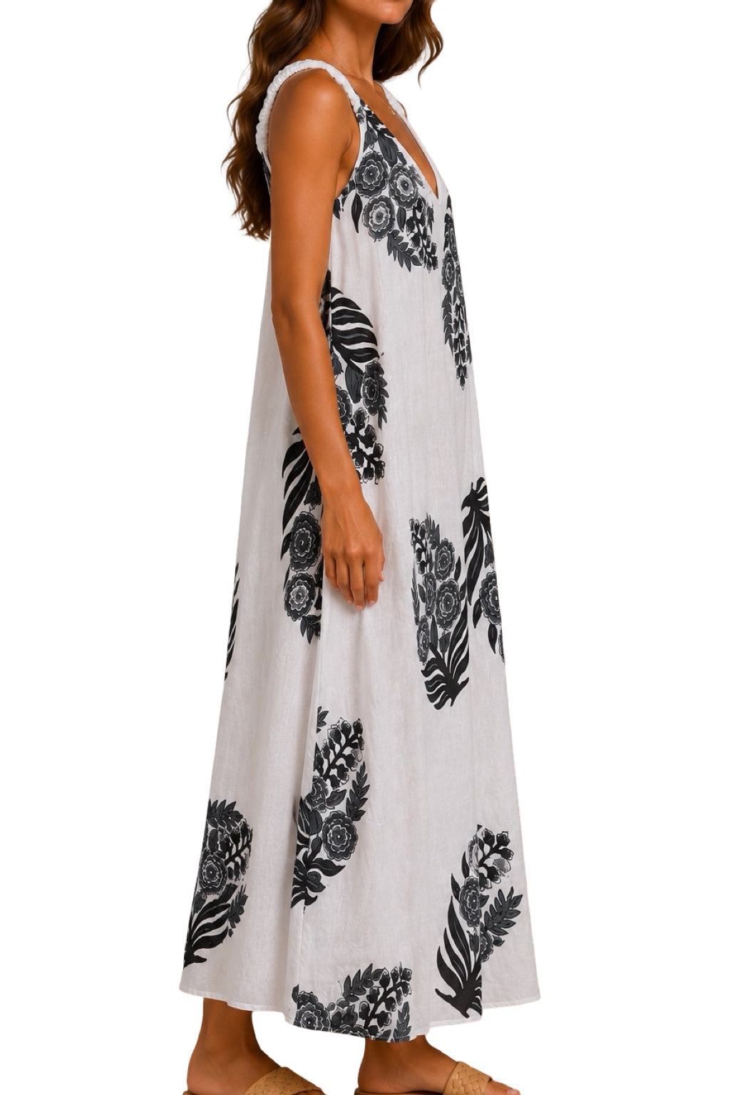Vestito Spallina Arricciata