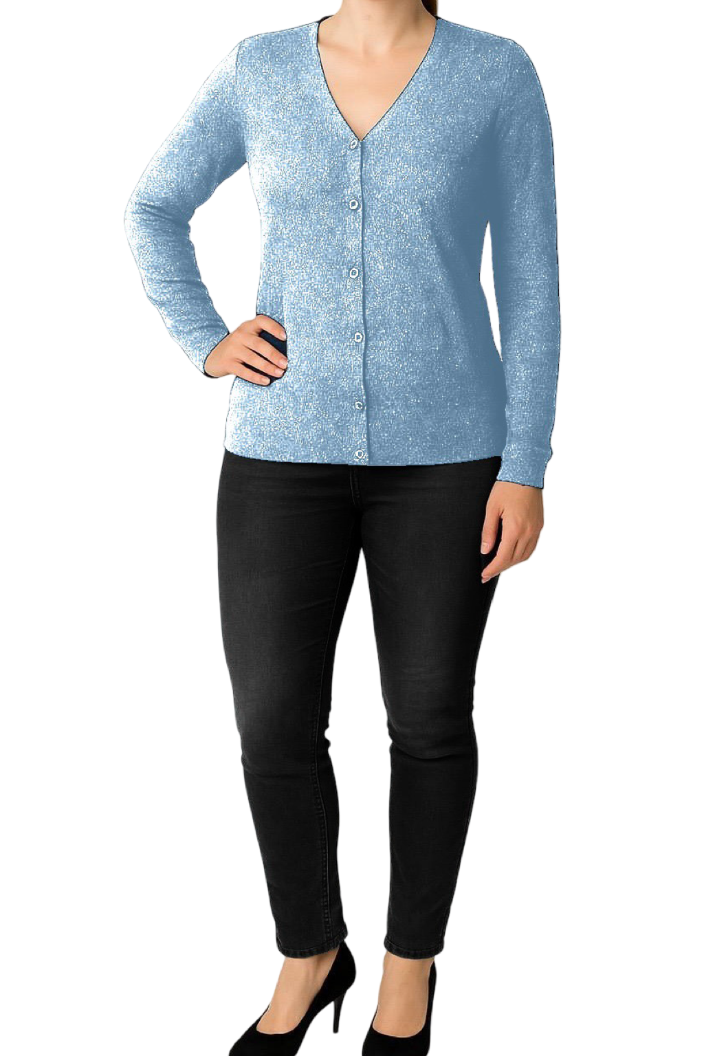 Maglia Glitter con bottoncini