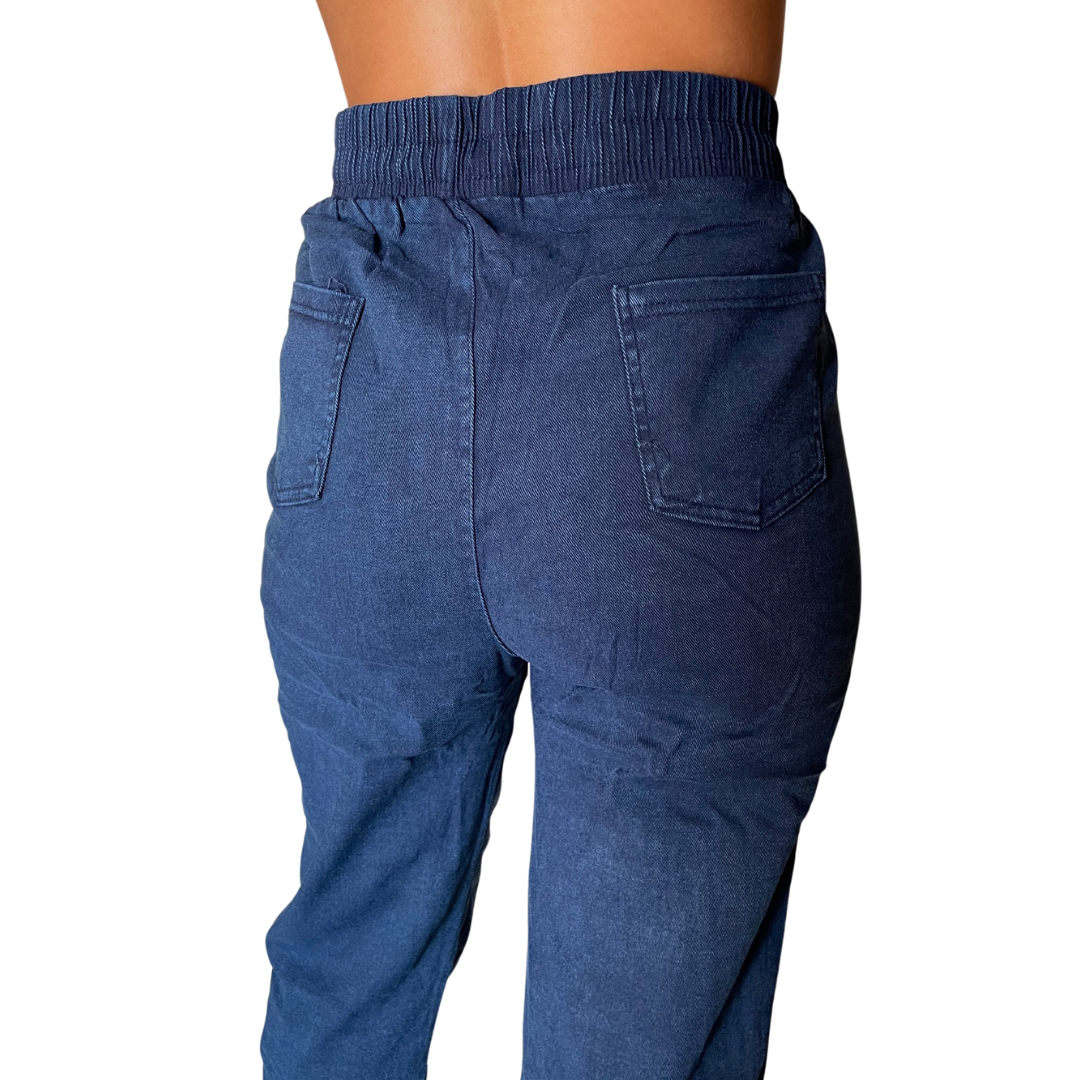 Jeans con Elastico in vita