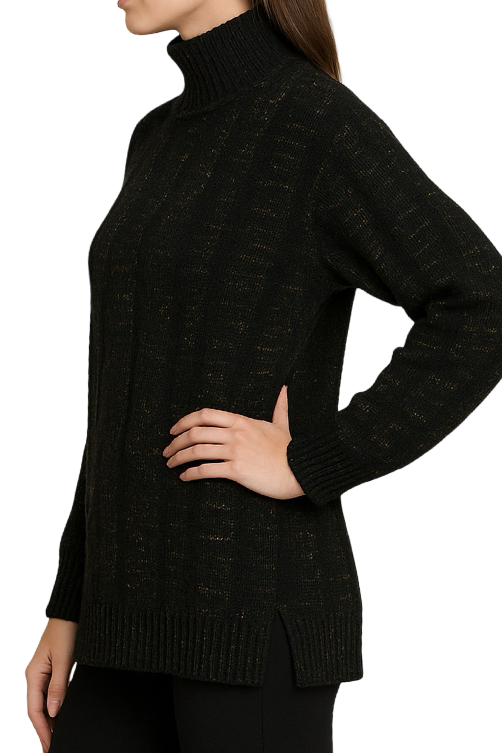 Maglione Lungo Glitter Natalizio