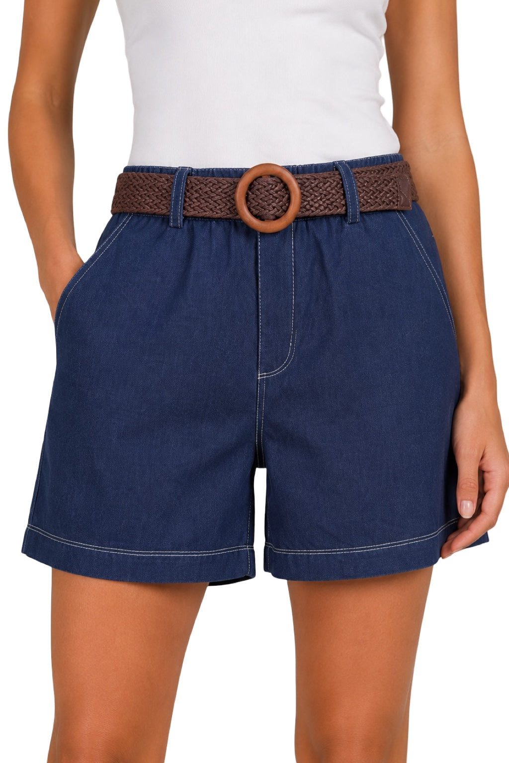 Pantaloncini con cinturino