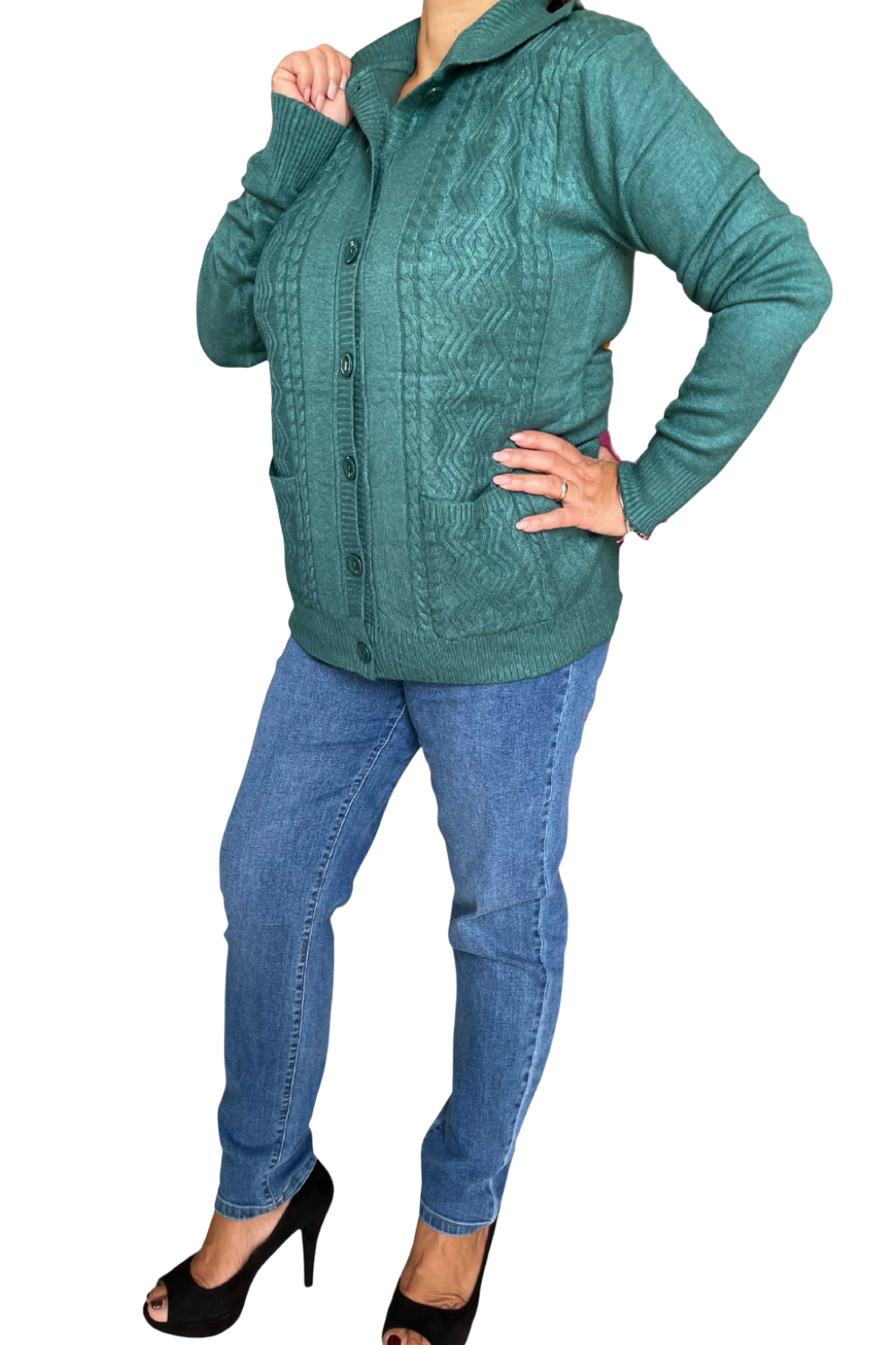 Cardigan con bottoni