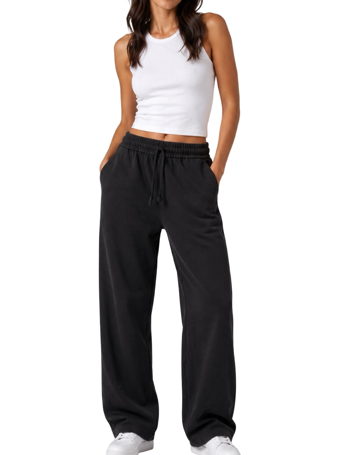 Pantaloni con elastico in vita