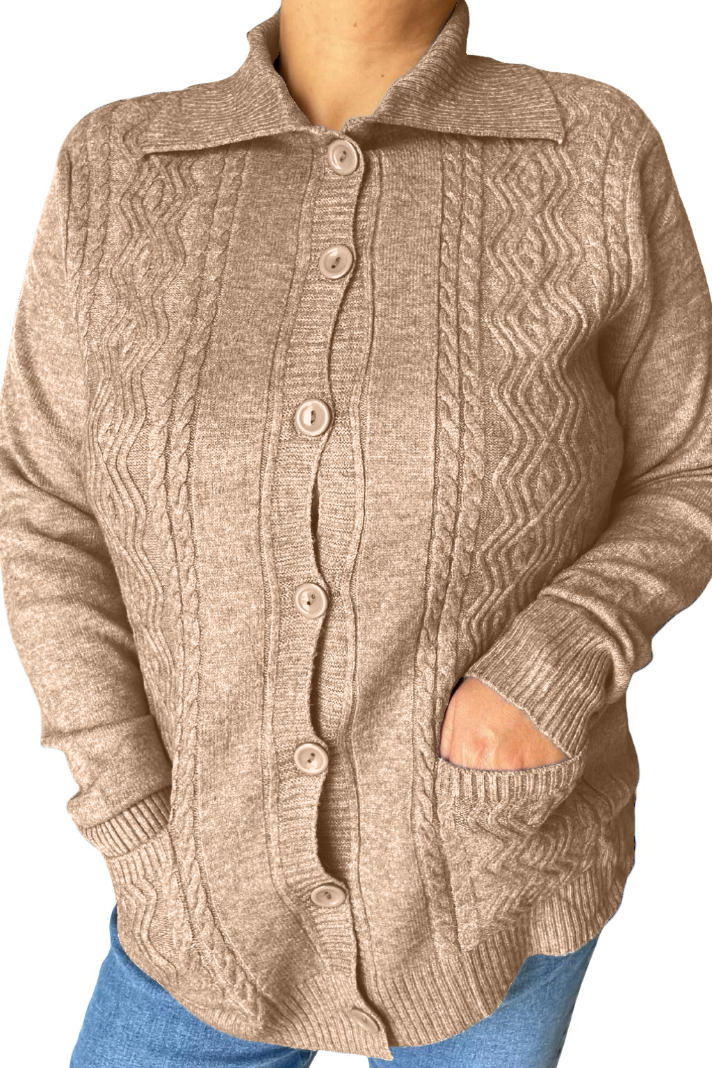 Cardigan con bottoni