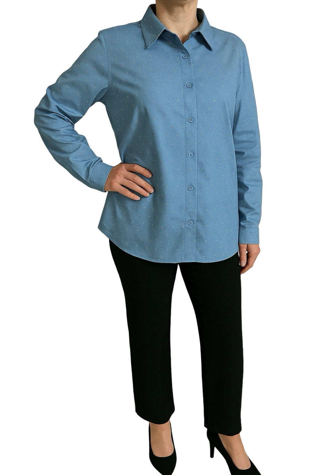Camicia Jeans Brillantini