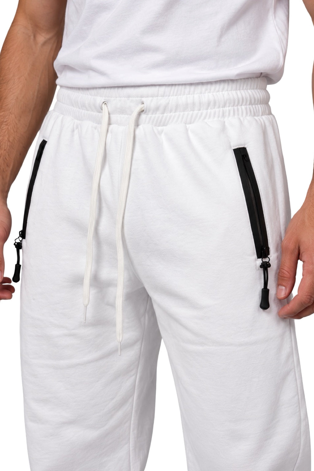 Pantaloni Uomo Sportivi Bianchi