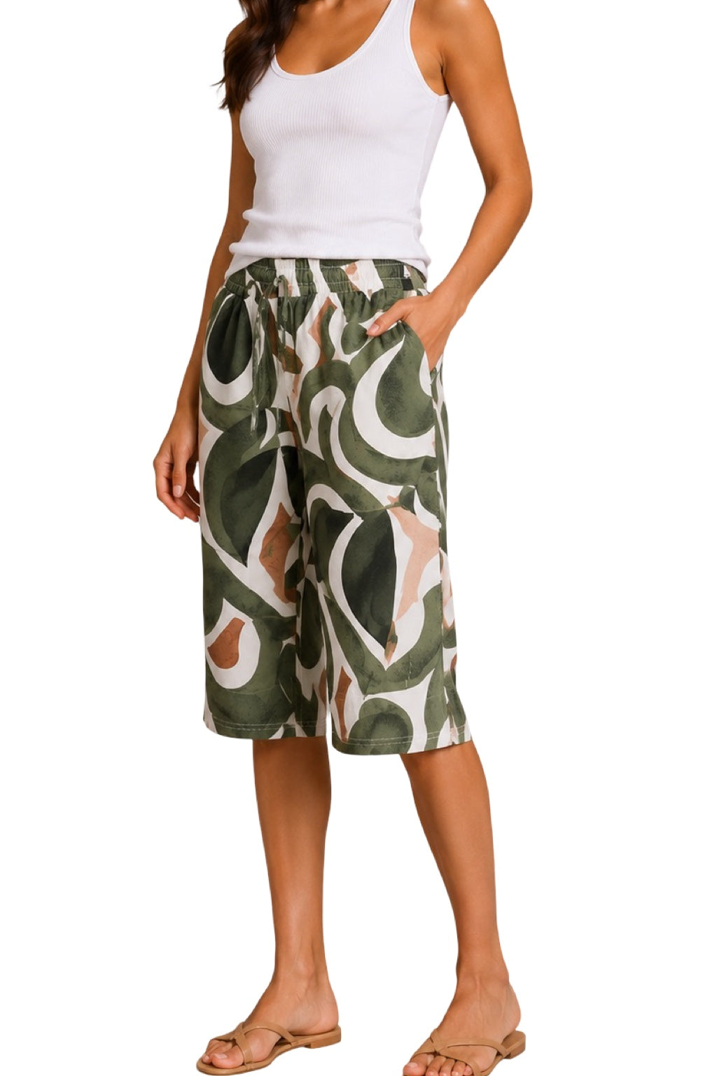 Pantaloni Capri Fantasia