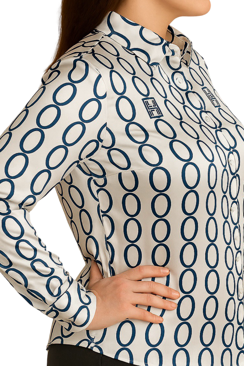 Camicia Raso Fantasia Anelli