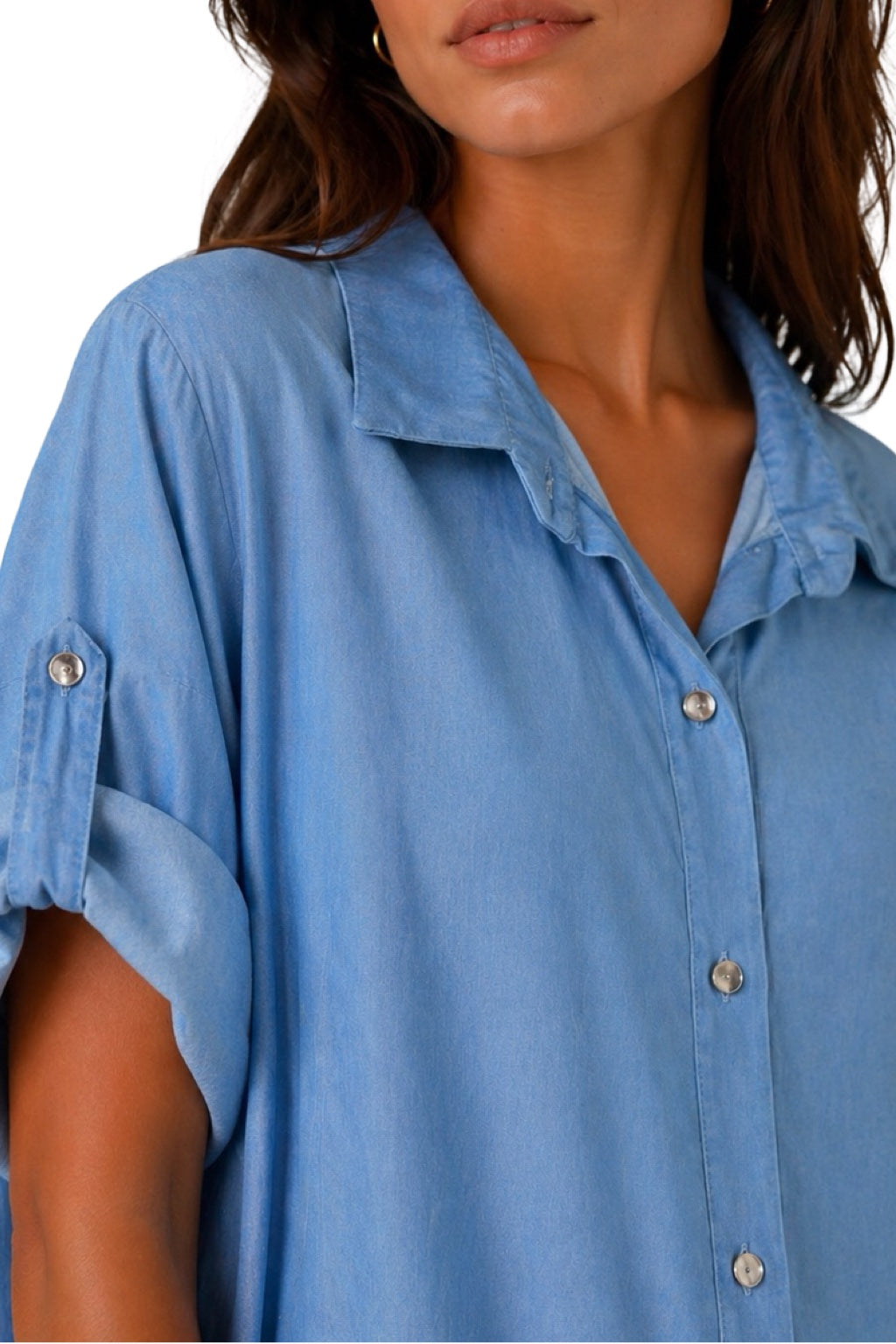 Camicia Lunga Jeans