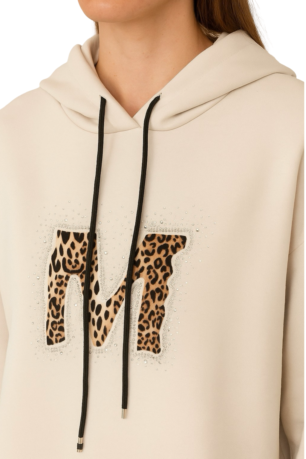 Felpa Comfort Stampa Maculata