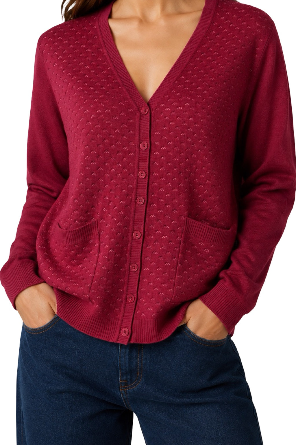 Cardigan Traforato con tasche