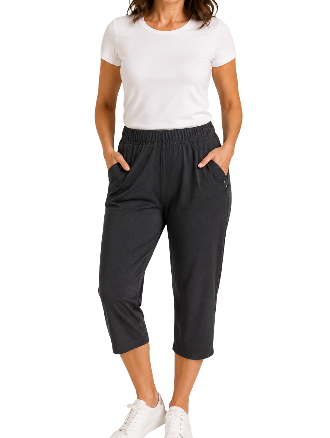 Pantaloni Capri con elastico
