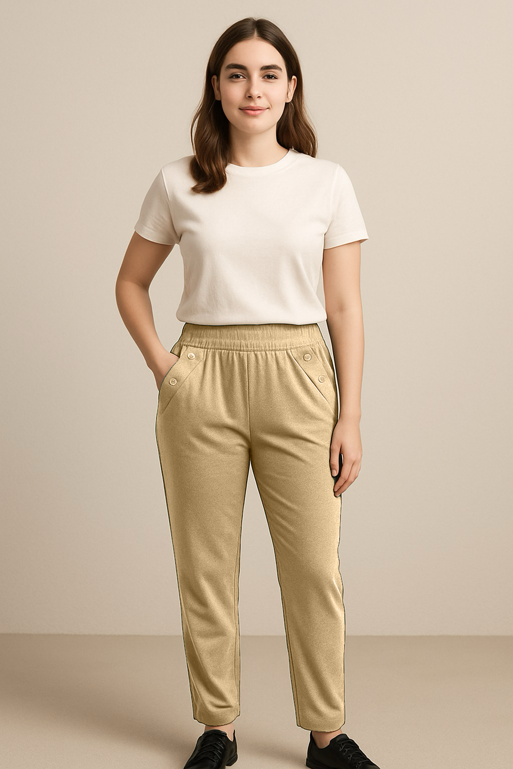 Pantaloni Basic con elastico